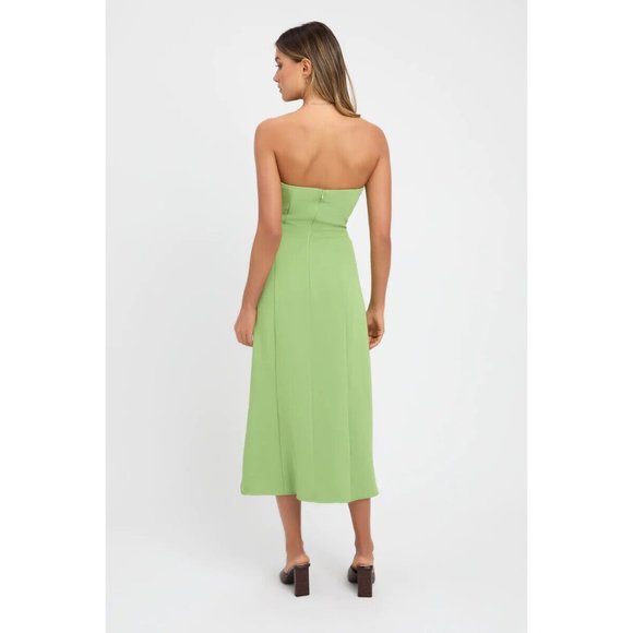 BNWT Kookai Alpha Slim Midi Dress - Size 38 / AU 10 Daiquiri Green - Picture 2 of 11